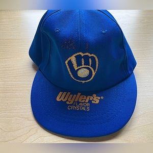 2/$15- Vintage Milwaukee Brewers trucker hat - Wyler’s Flavor Crystals branding